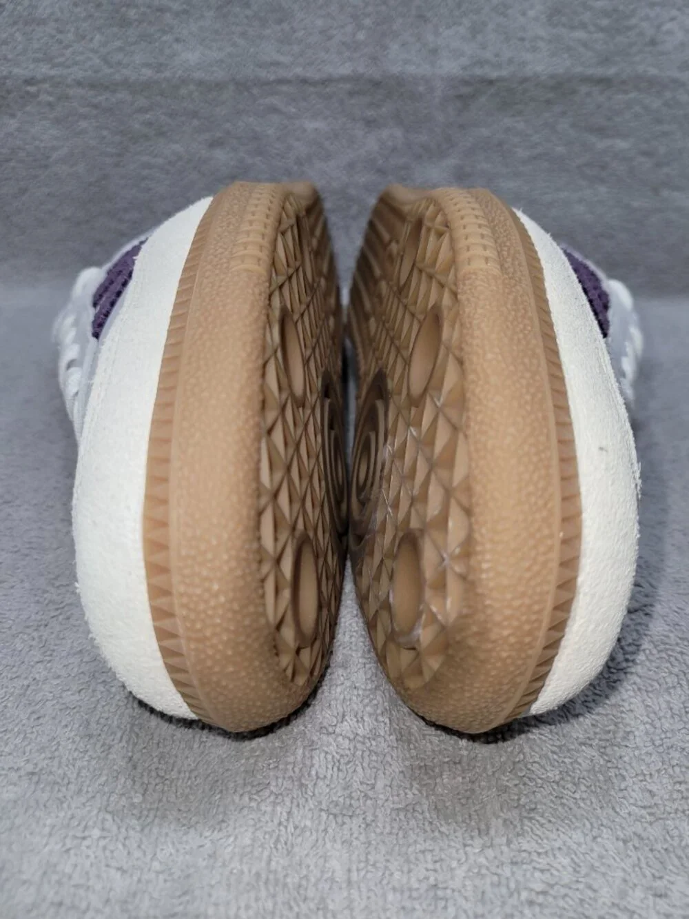 Adidas Samba OG Cloud White Alumina Plum Tan Gum Sneakers JS1392 Womens Size 7.5